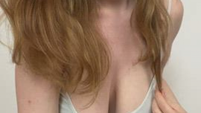 Morning bounces from a busty redhead!