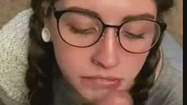 Glasses Covered With Cum