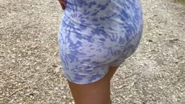 Teasing you with my ass on the trail! [GIF]