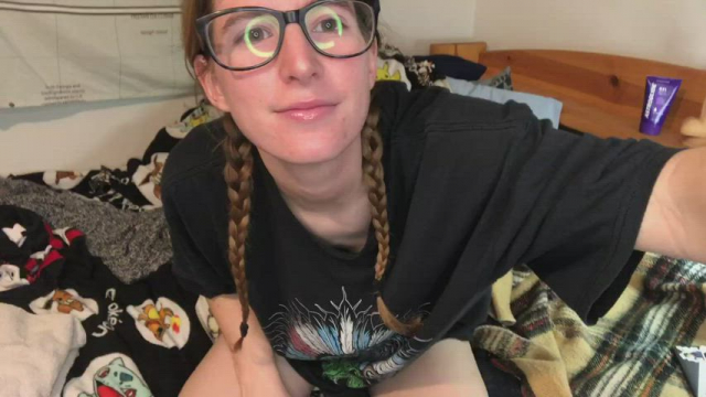 Do you like my glasses or tits more???
