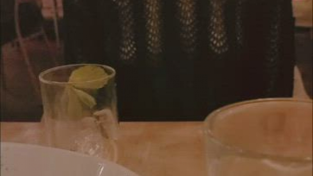 The waitress complimented my see thru top [GIF]