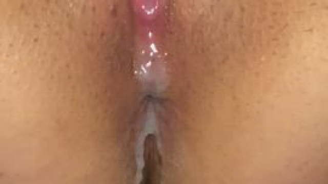 Love pumping his cum out while I orgasm