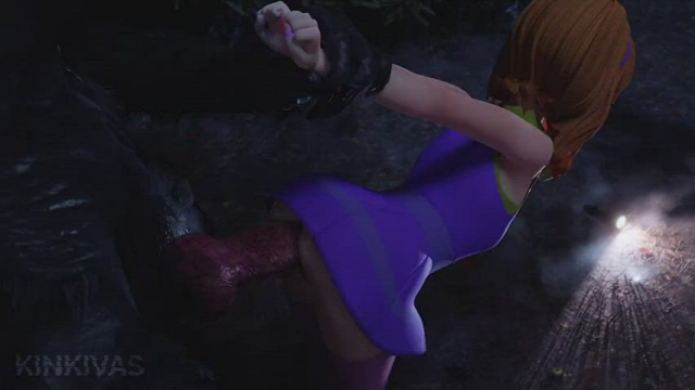 Daphne is forcefully bred by wet werewolf cock (kinkivas) [Scooby Doo]