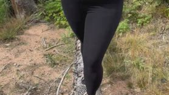 When you’re hiking..but have the urge to bounce your boobs for the guys on the i