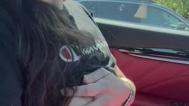 Sound up! Cumming in the gym parking lot is my favorite warm up [GIF]