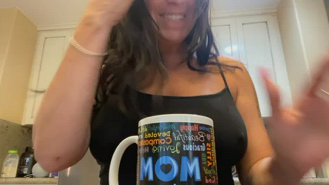 Mondays are better with coffee &amp; my big titty drop.