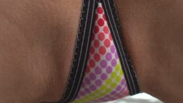 For you to eat fun, I put on colored panties.. Hehe ????
