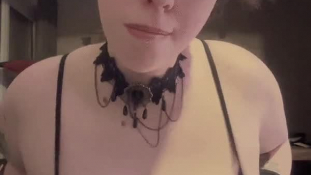 You want this young goth girl to be your submissive fuck doll
