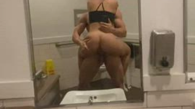 We got caught by the mall manager after fucking in the bathroom ????