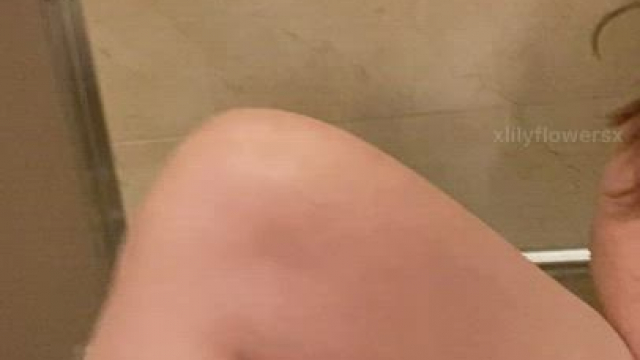 Masturbating in a public bathroom because I couldn't wait until I got home