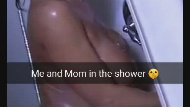 Mommy Lisa in the shower