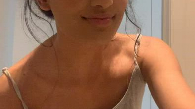 Indian beauty strips down