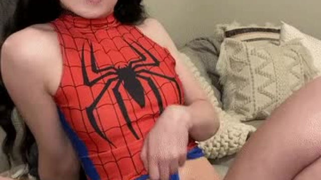 Would you let me ride you till you shoot your web inside me? [F]