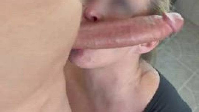 He told me that no woman has ever been able to throat his cock like this, so now