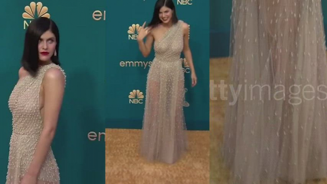 I get so hard to Alexandra Daddario's incredible tits on display in this outfit