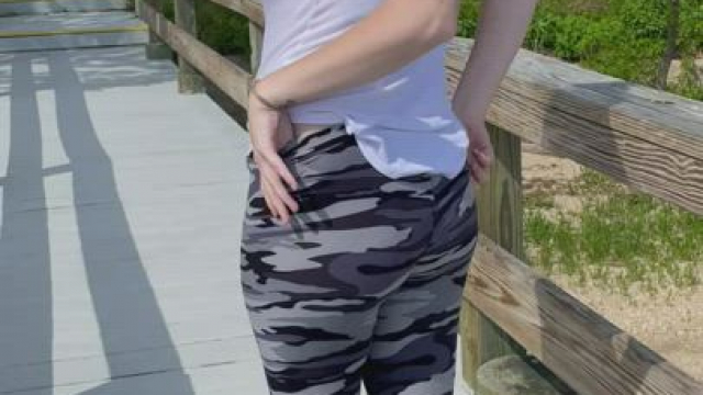 Had to pull my yoga pants down so you can see my ASS