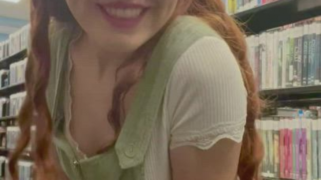 We can fuck in a quiet corner of the library if you promise to stay quiet;) [GIF