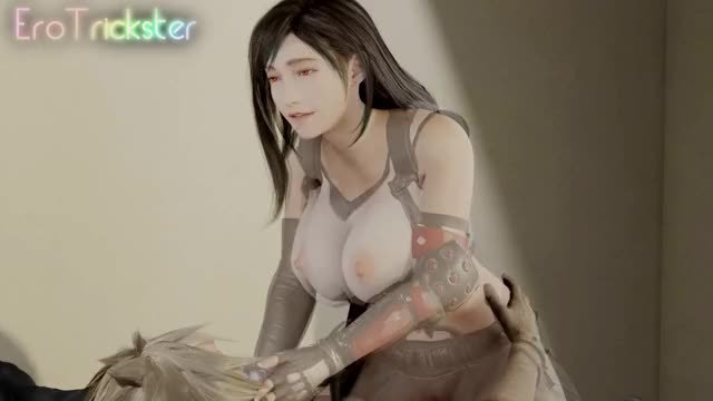 Tifa happily riding Cloud (EroTrickster) [Final Fantasy 7]