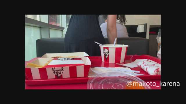 Bending over and flashing my ass in a very busy KFC [GIF]
