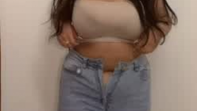 I finally buil up the courage to show my chubby tummy... would you still fuck me