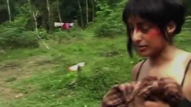 Beautiful British Journalist Gets Naked with Real Amazon Tribe