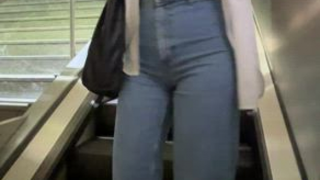 I always have hard nipples on the metro [GIF]