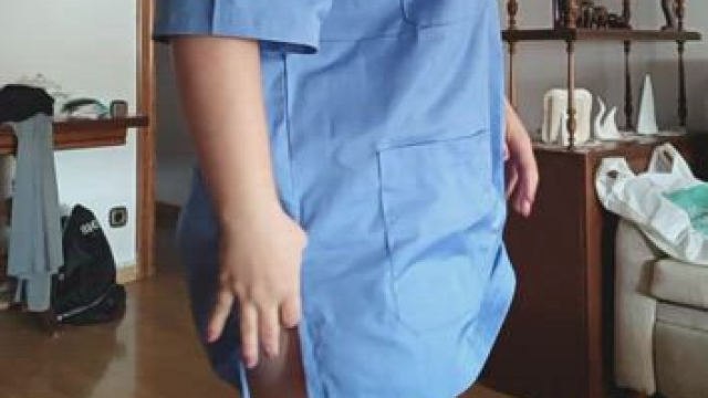 Are you interested in a chubby nurse wearing scrubs?