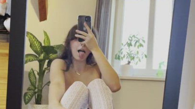 Would you fuck a cute student in thigh highs ? ????