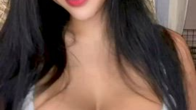 trying to look cute and innocent while revealing my big tits..this turn you on?