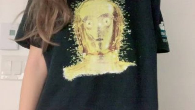 Would you fuck me in my Star Wars T?