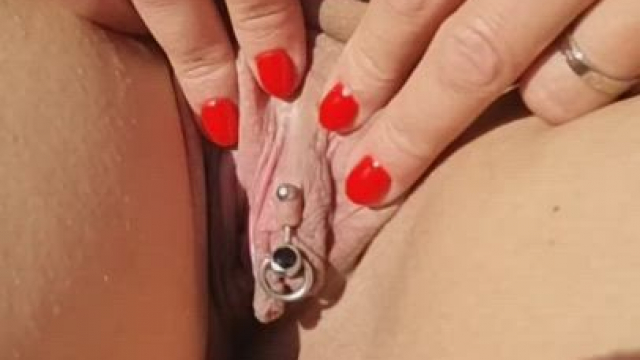 [OC] Pussy [f]ondling in the sun with red fingernails
