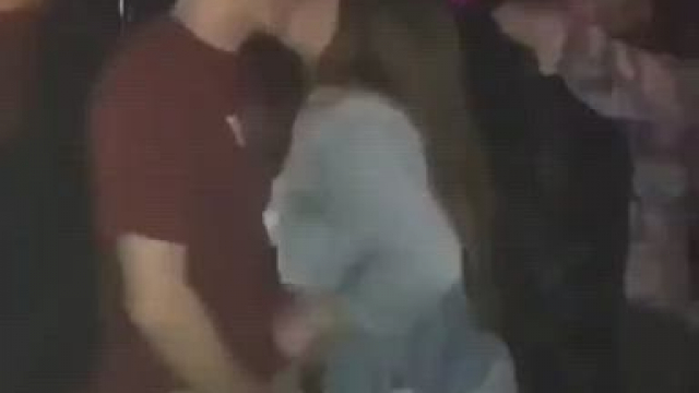 Getting On Her Knees in the Club