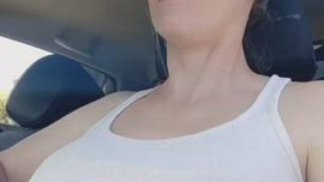 Love getting caught with my tits out