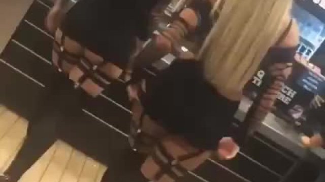 shacking ass at a restaurant