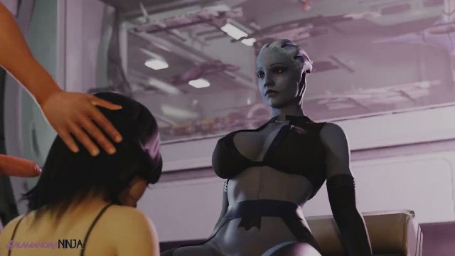 Miranda gets fucked by Futa Liara (Salamandra) [Mass Effect]