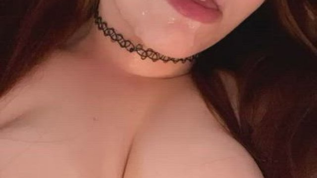The dream is to have another girl help me lap up his cum ????