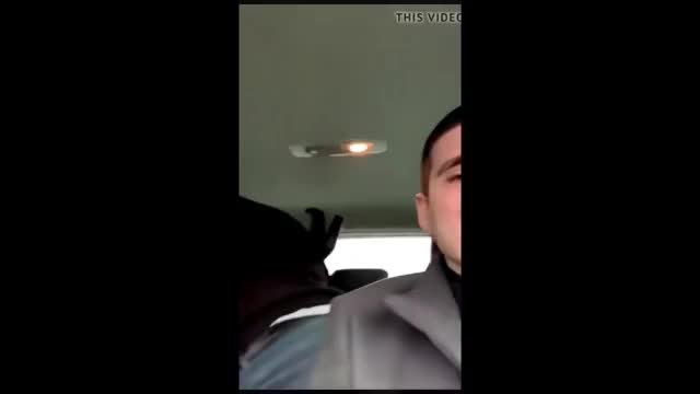 Hard fucking a girl while driver watches