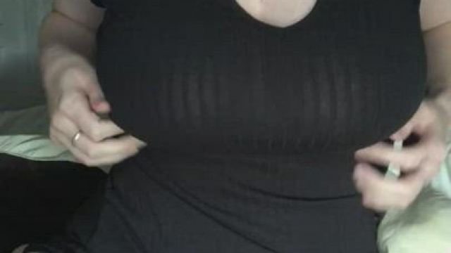 Would you play with my mommy tits?