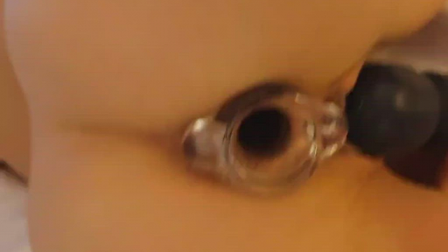 Cum stuf[f] my hollow tunnel plug with all kinds of stuff please.