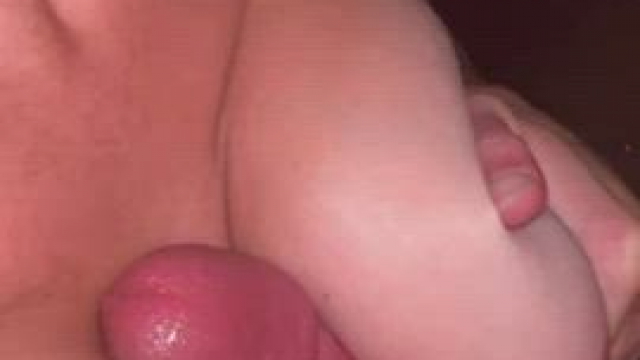 Squeezing them together around his cock until he covers me ????????