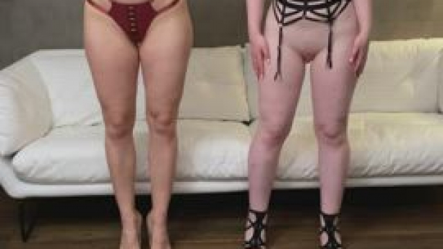 Second step of our submissive training: Being dressed up into lingerie and repea