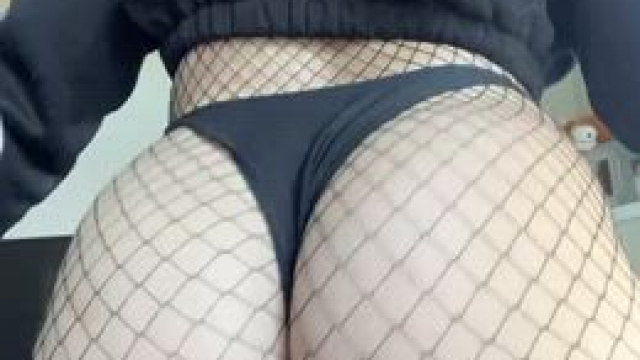 I would love for you to rip my fishnets off, pull my panties down and use me