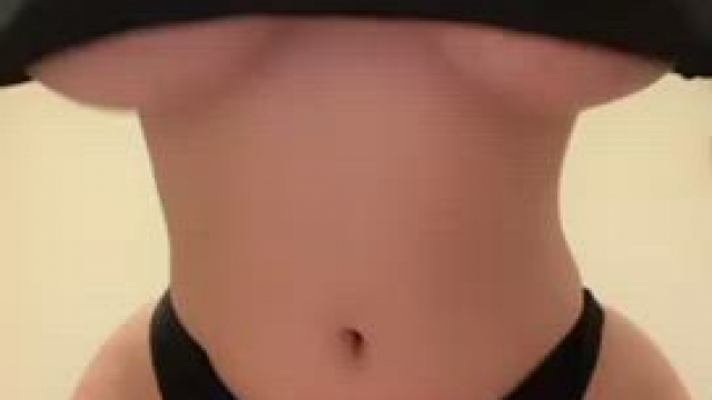 I hate when crop tops do this on my huge natural tits