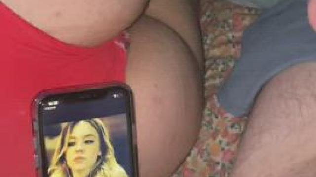 Thick load of cum for her red panties ????