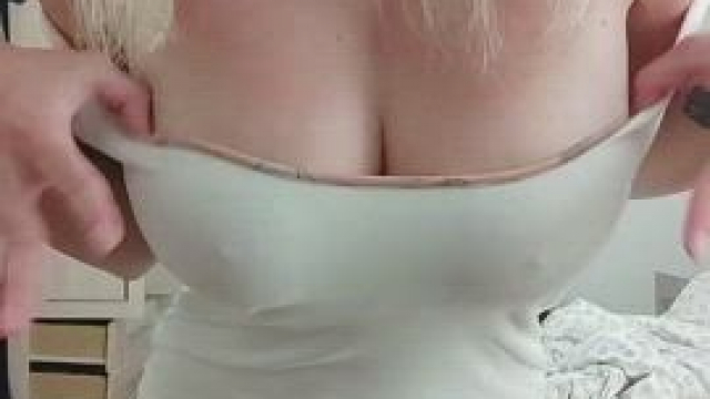 Would you choose to cum on my natural DDs or finish inside me?