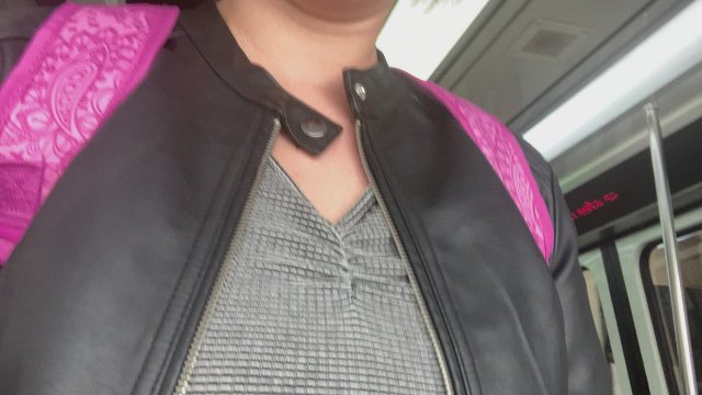 Oh, ya know, pulling my tits out on the train in between terminals [gif] ??