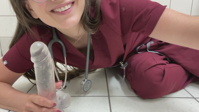 Think anyone suspect a cute nurse like me does this on break? [GIF]